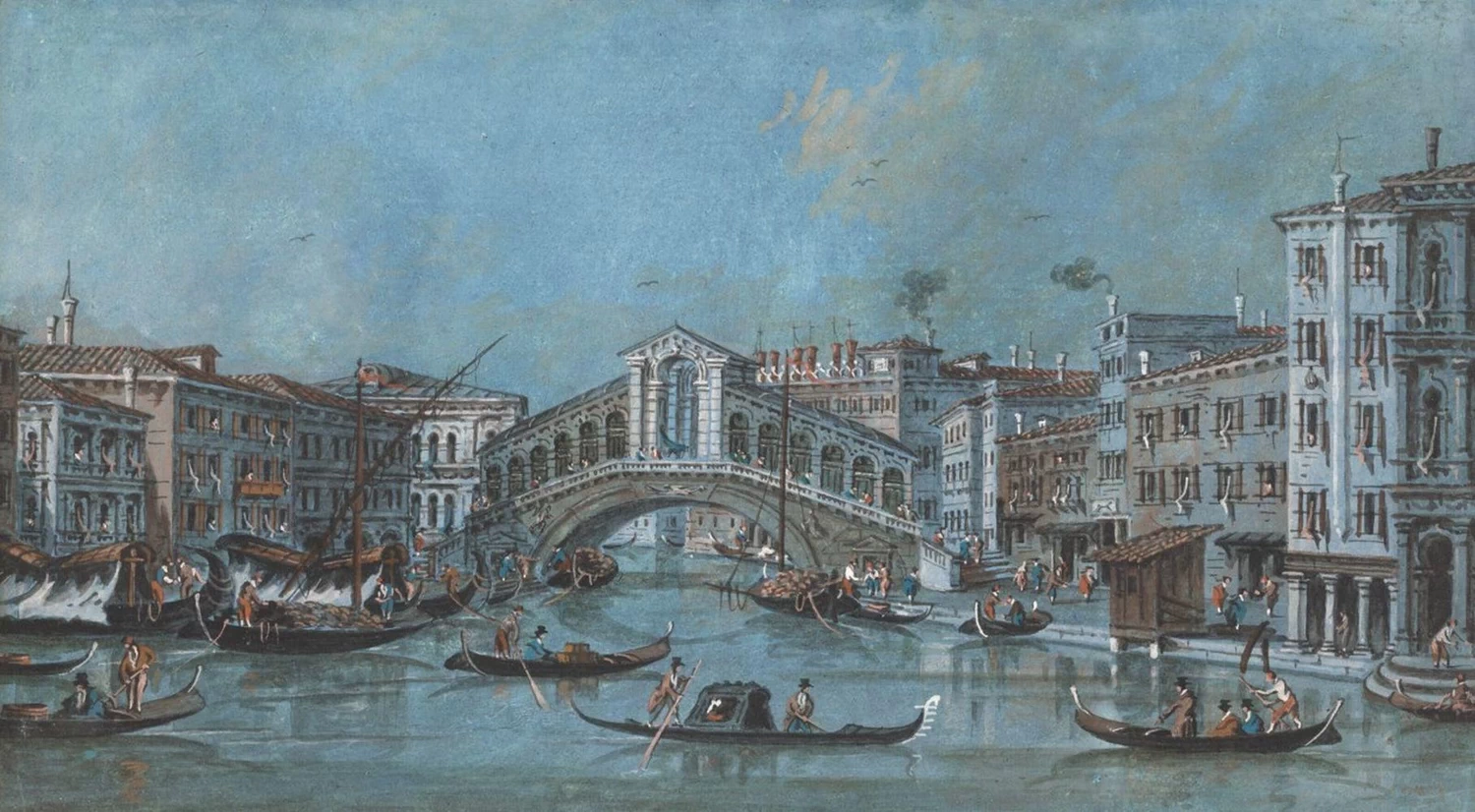 Il ponte di Rialto a Venezia
